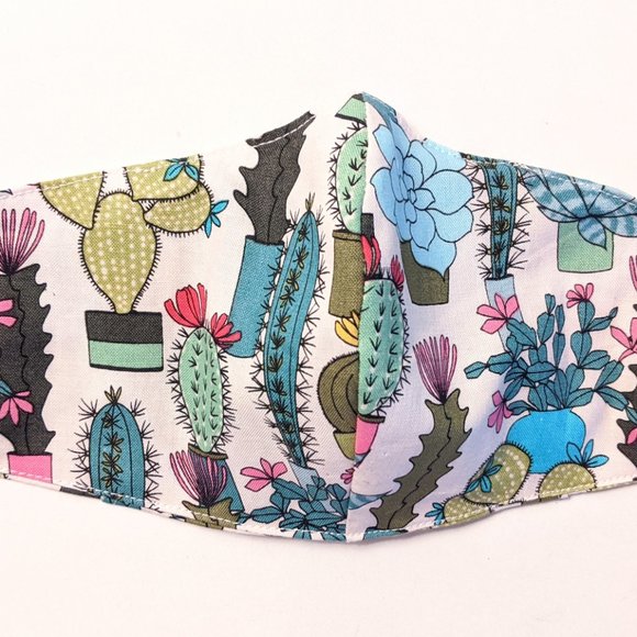 High Quality Face Masks in Cactus Print - Picture 3 of 6